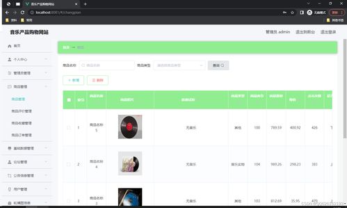 基于SSM框架與Vue.js的音樂產品購物網站設計與實現
